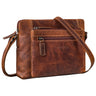Handtasche aus weichem Leder braun