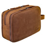 "Catania" Necessaire Grande de Couro para Viagem Masculina e Feminina