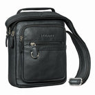 echtleder herren ledertasche zum umhängen schwarz