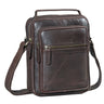 "Lazzaro" Bolsa Transversal Masculina de Couro Pequena Tablet 10,9"