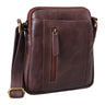 "Emerson" Pequena Bolsa Masculina de Couro Crossbody para Ombro