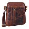 "Emerson" Pequena Bolsa Masculina de Couro Crossbody para Ombro