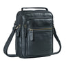 "Lazzaro" Bolsa Transversal Masculina de Couro Pequena Tablet 10,9"