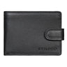 "Larry" Carteira Couro Masculina Proteção RFID Porta Moedas