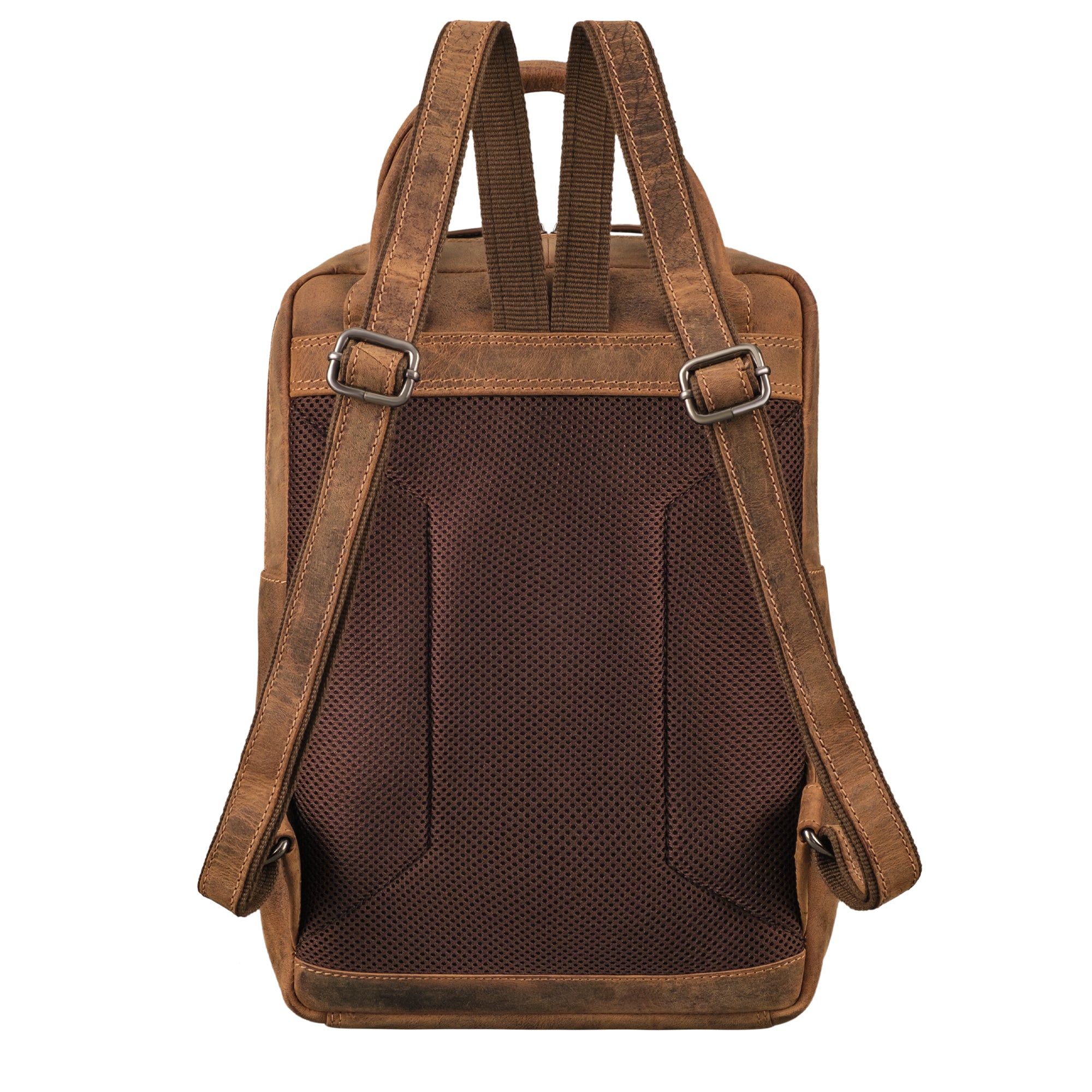 damen rucksack echt leder  braun