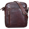 "Quentin" Bolsa Pequena de Couro Masculina para iPad Transversal