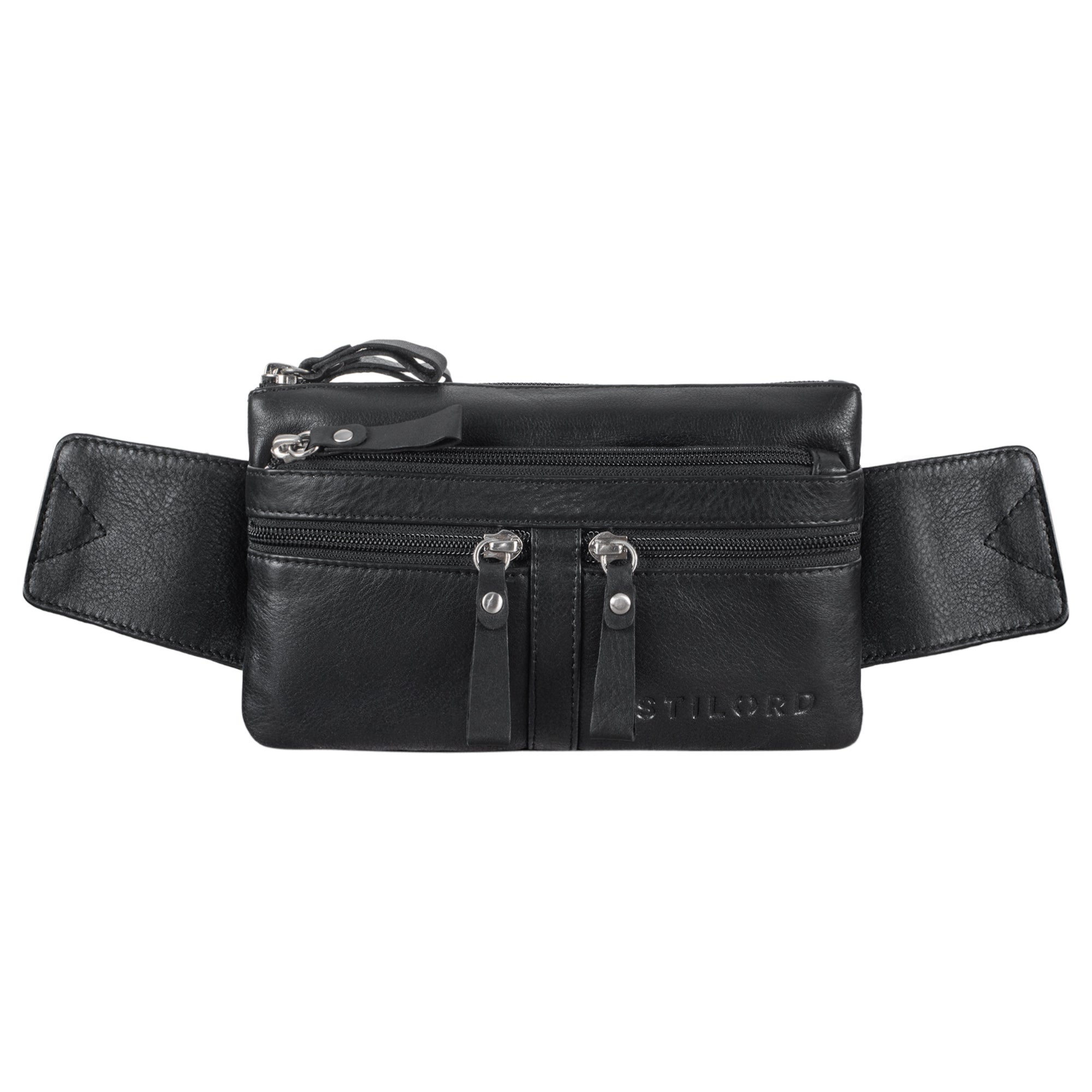 Gürteltasche echtleder schwarz