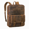 "Edwin" Mochila Vintage de Negócios em Couro para Homem para Laptop 15,6–16"