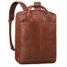"Bobbie" Mochila de Couro para Homens e Mulheres 2-em-1 Mochila Laptop 16 Polegadas