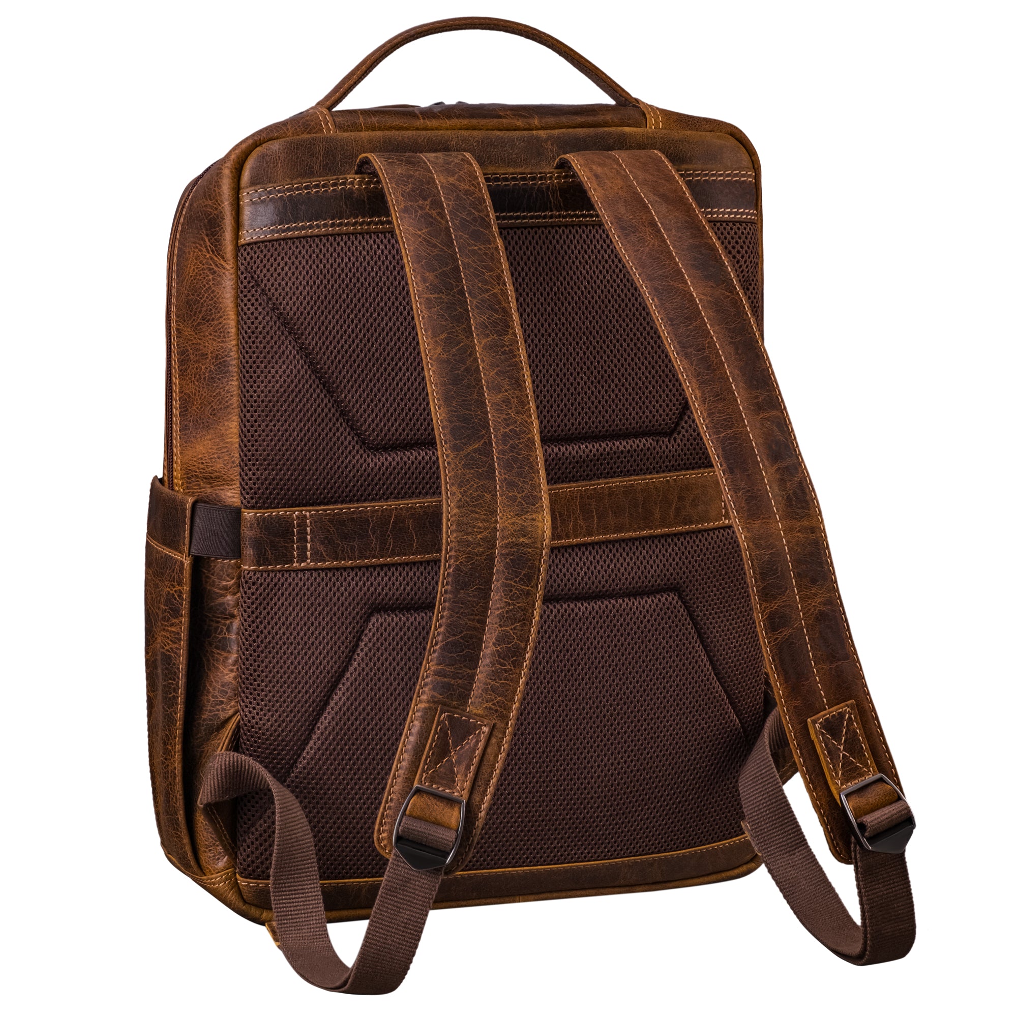 Leder Businessrucksack Herren braun