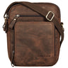„Darius“ Bolsa Masculina De Couro - Três Compartimentos - Pequena