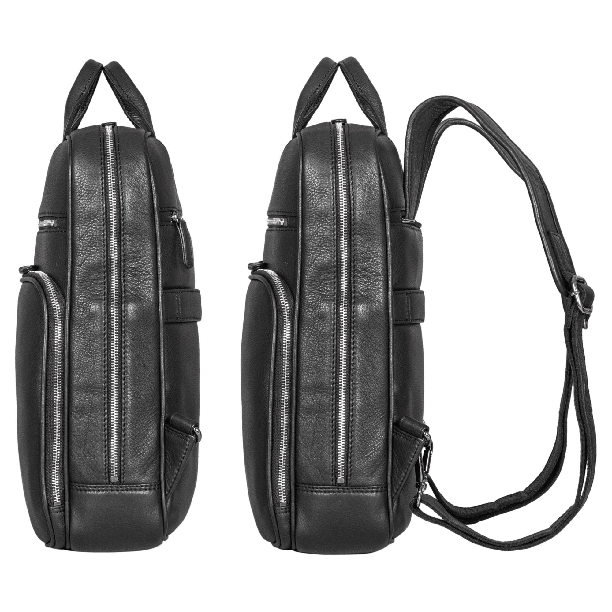 Laptoprucksack Leder