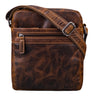 "Oli" Bolsa Masculina de Couro Média Transversal Elegante e Funcional