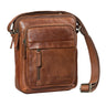 "Ivano" Bolsa Masculina Pequena Couro para Tablet 10,9"