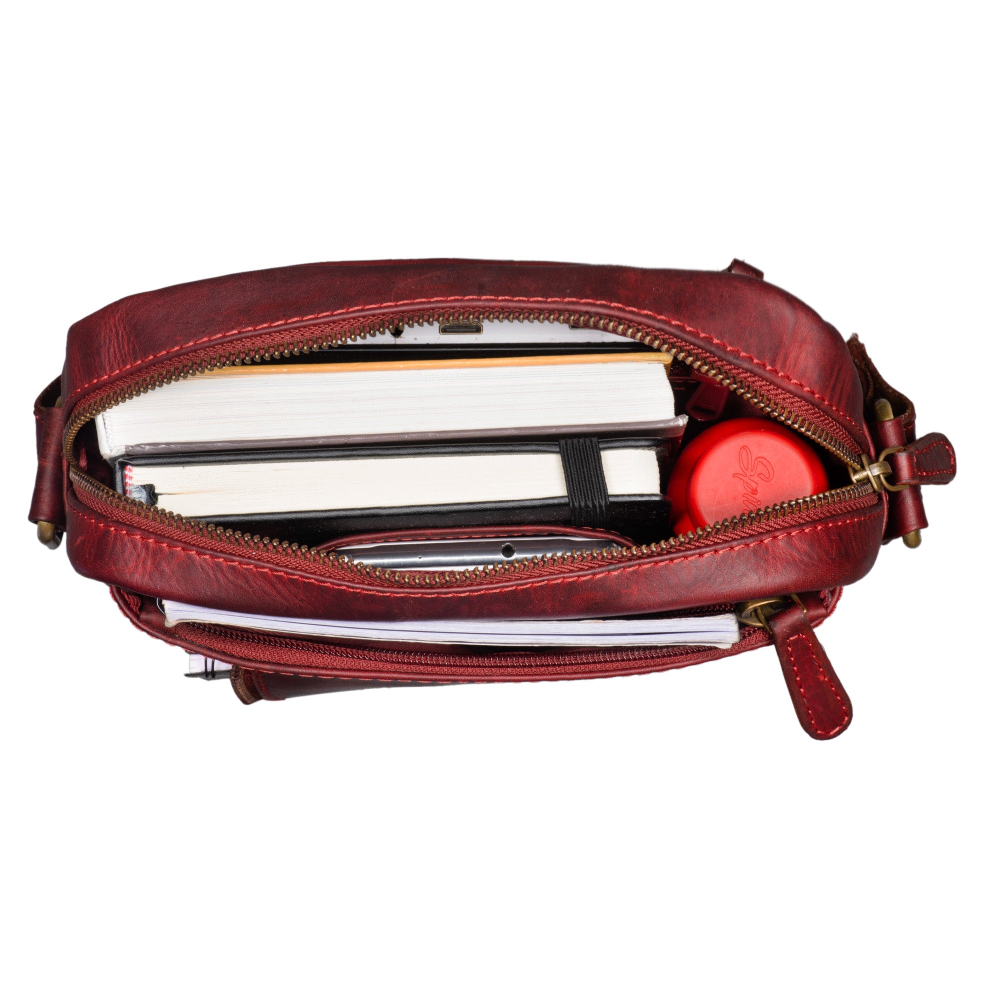 Kleine Männertasche Umhängetasche Leder
