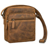 "Kony" Bolsa Vintage Masculina de Couro Crossbody Resistente