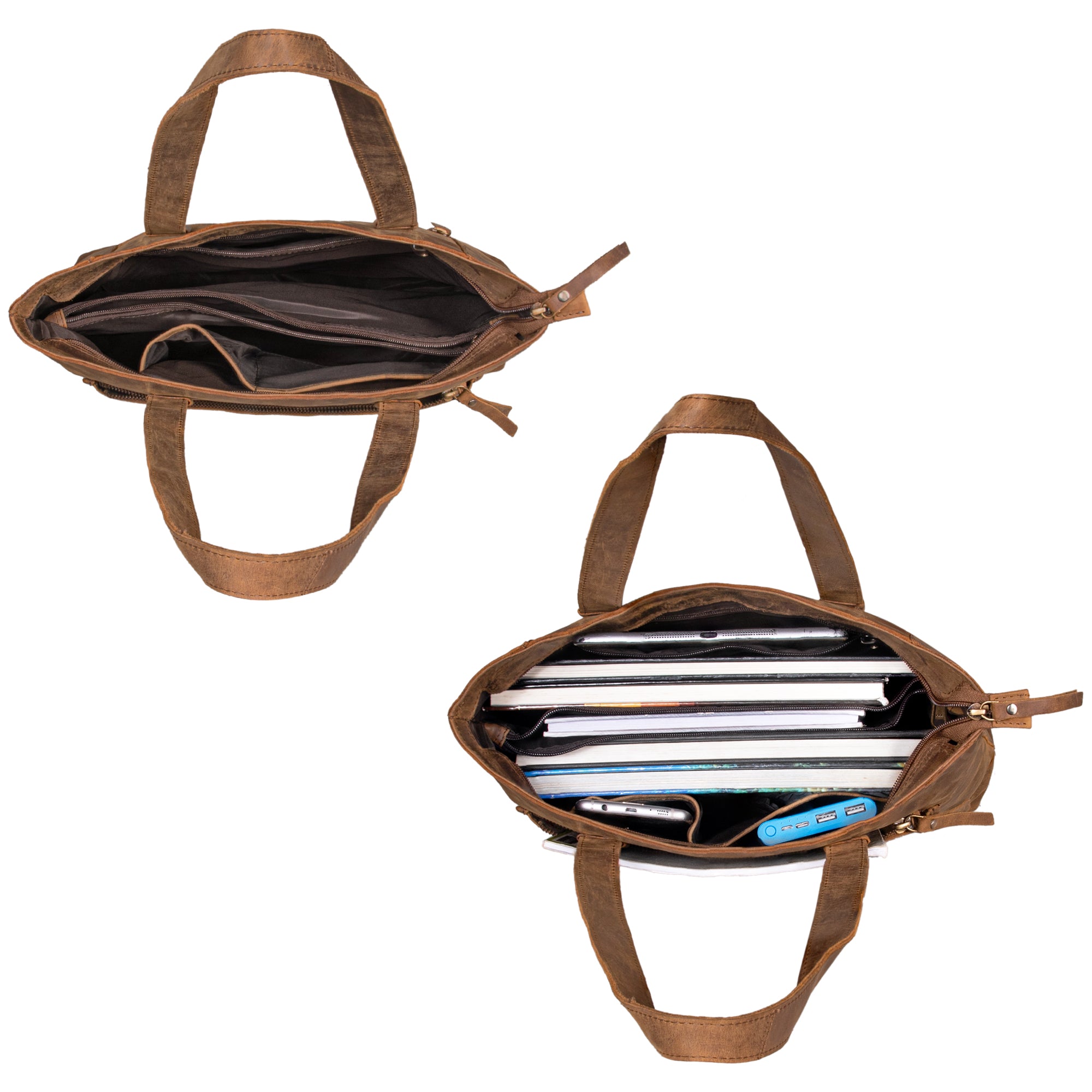 shopper damen leder