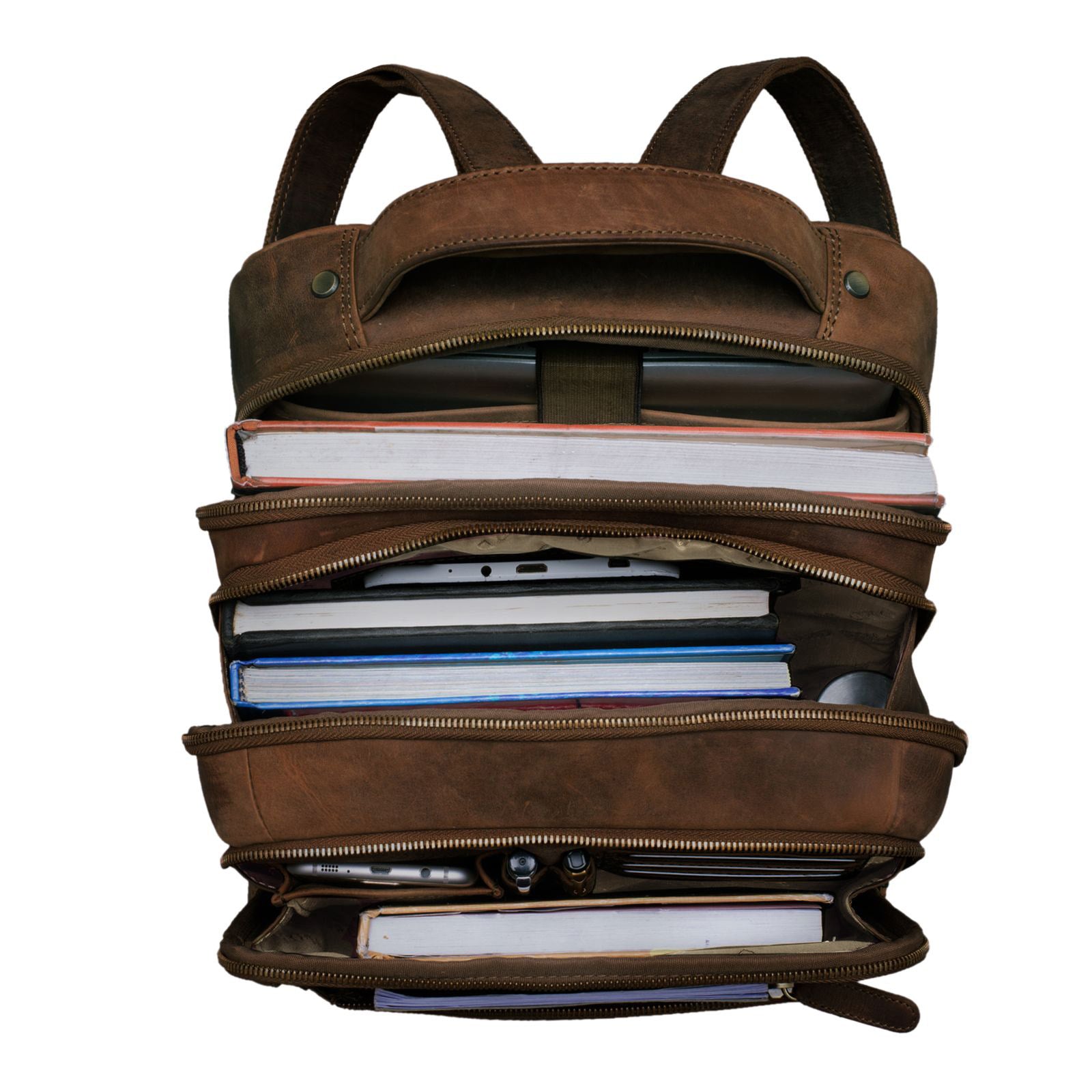 Echtleder Unisex Business Rucksack