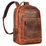 "Jamal" Mochila de Couro 16'' para Laptop Homens e Mulheres