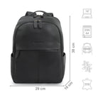 Damen Leder Rucksack schwarz diebstahlsicher
