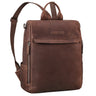 "Tarik" Mochila Couro 2-em-1 Antifurto e Bolsa Transversal