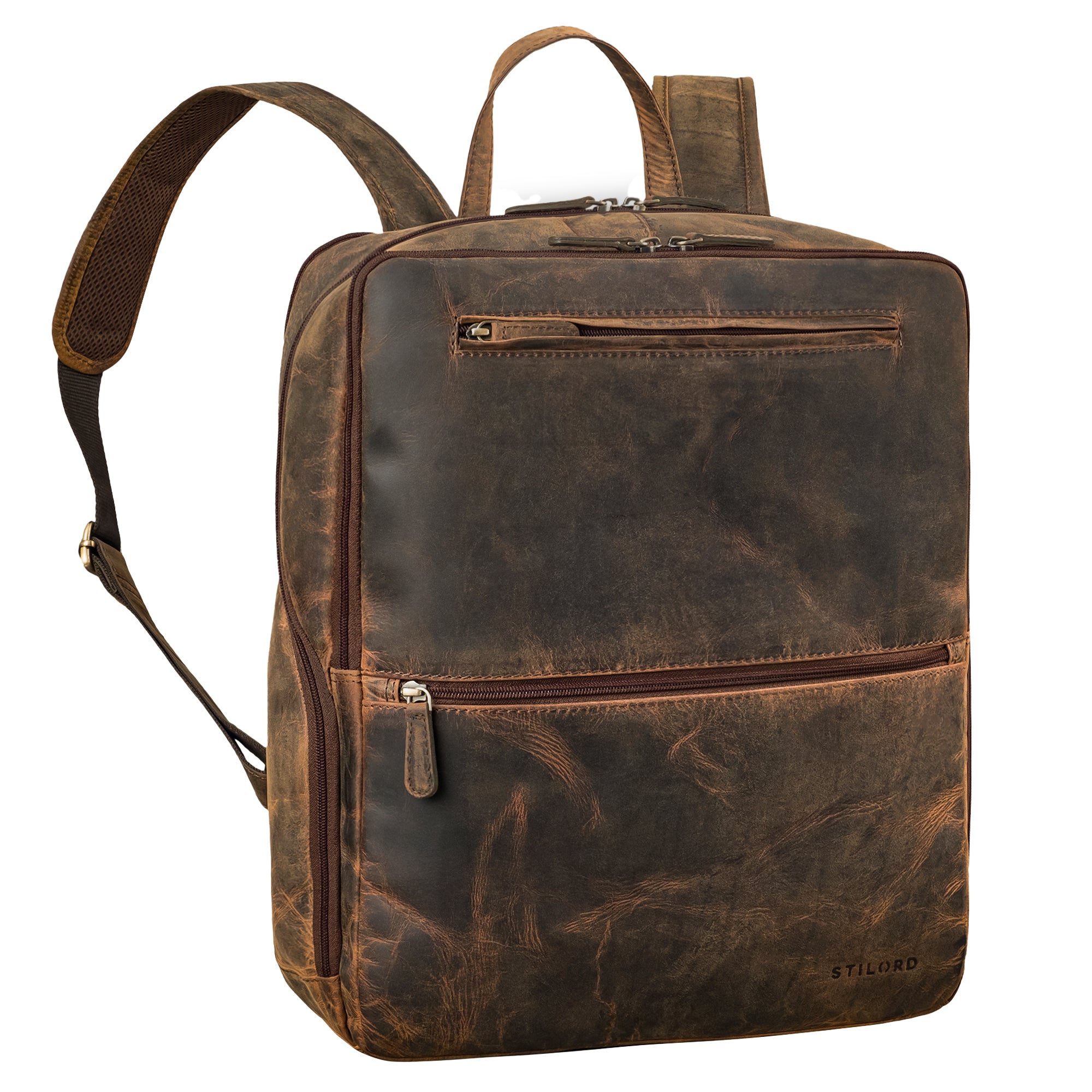 herren rucksack für die arbeit echtleder braun