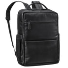 Leder Businessrucksack Herren schwarz
