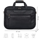 Moderne Aktentasche Leder schwarz