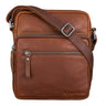 "Maris" Bolsa Masculina de Couro Verdadeiro Pequena Transversal