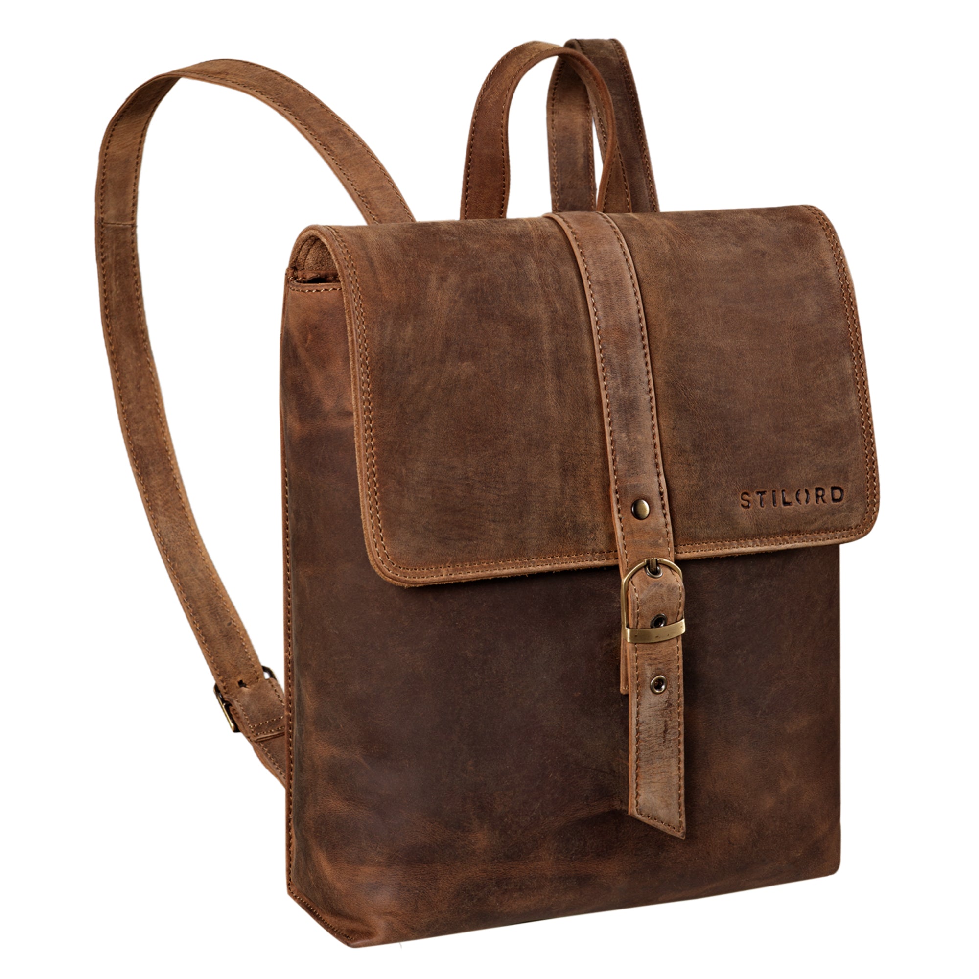 Leder Damen City Rucksack