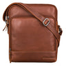 "Faro" Bolsa Vintage Masculina Pequena Mensageiro de Couro