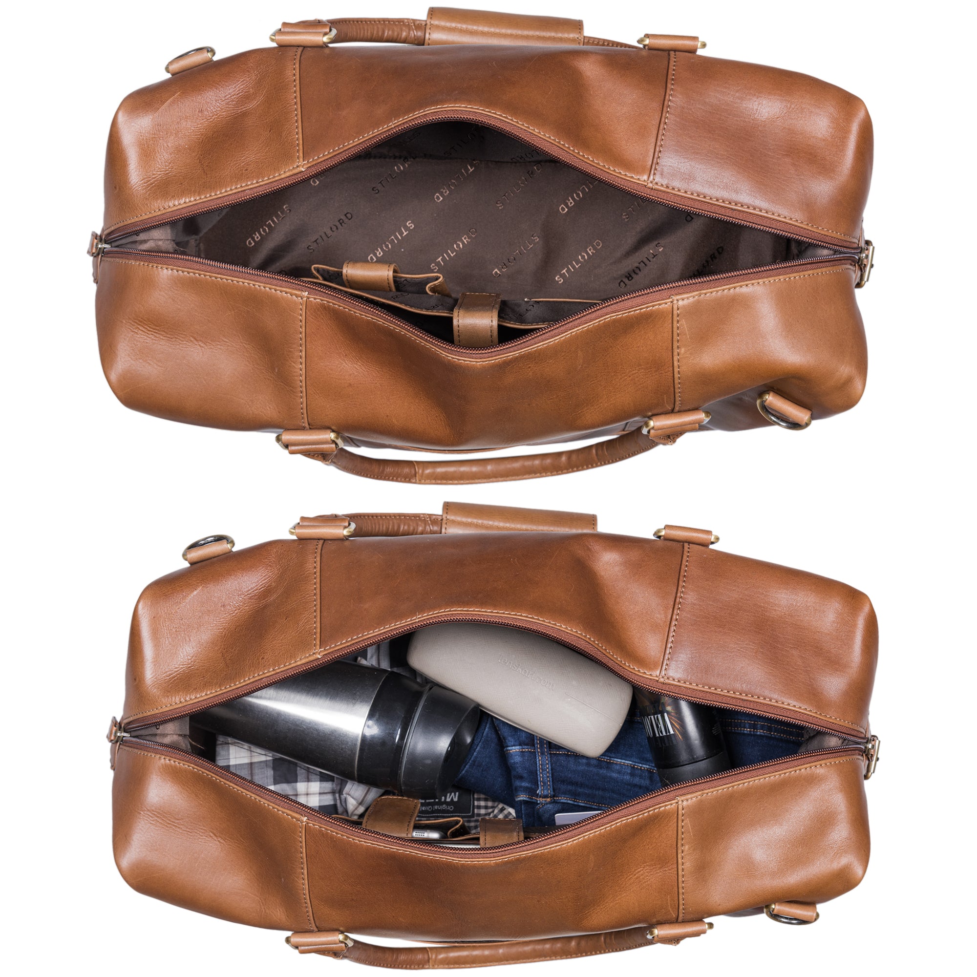 Echtleder XL Reisetasche braun